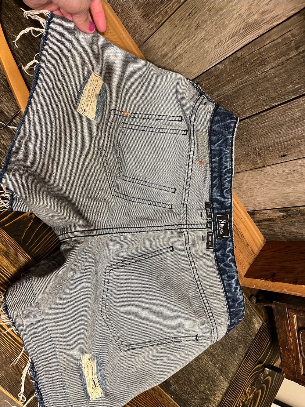 Remix By Rock Revival Distressed denim shorts size 29 - Picture 13 of 15